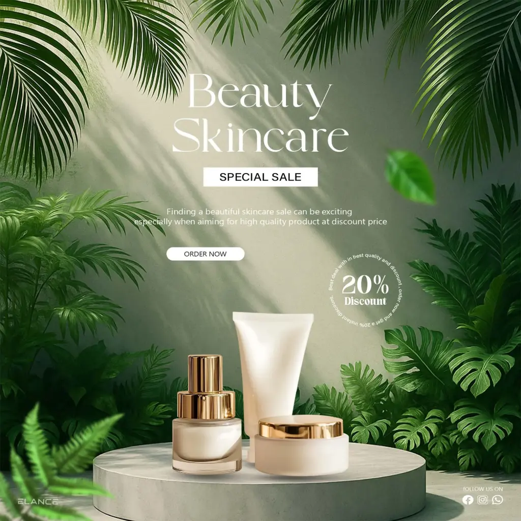 New cosmetic social media post