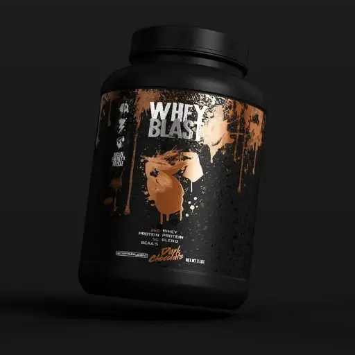 New premium whey protein packaging design